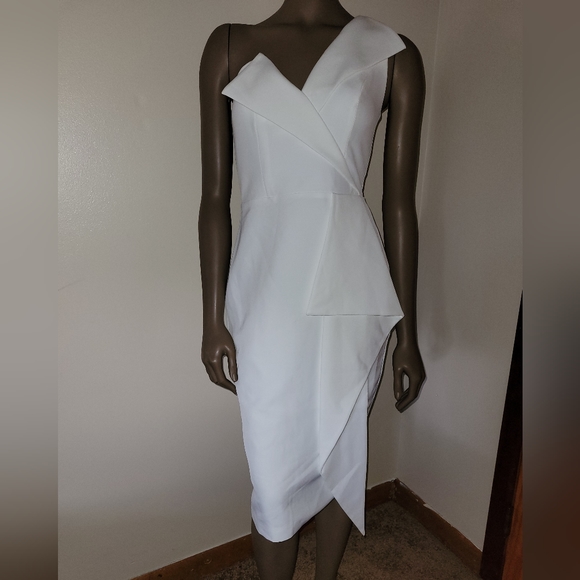 Lavish Alice Asymetrical Ruffled Midi Dress - Picture 6 of 10